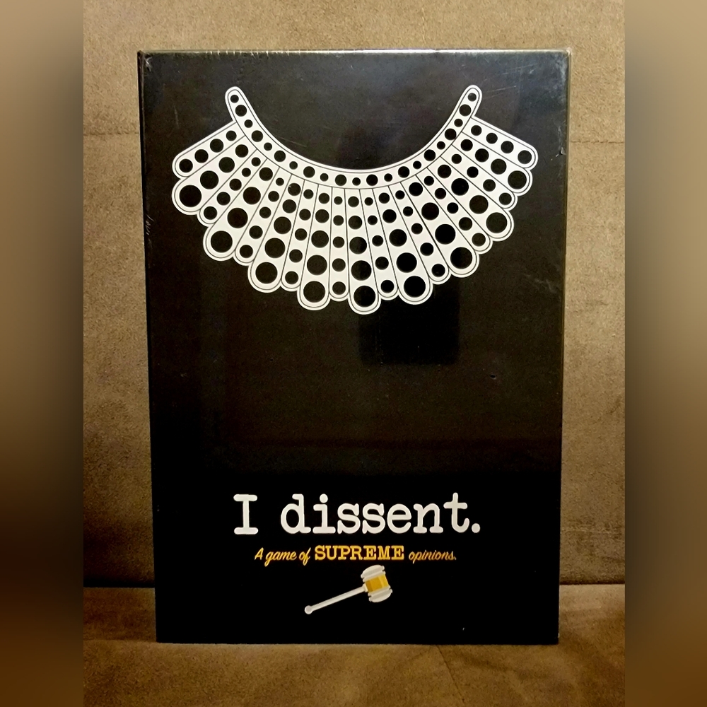 I Dissent A Game Of Supreme Opinions RBG Ruth Bader Ginsburg Trivia Game NEW